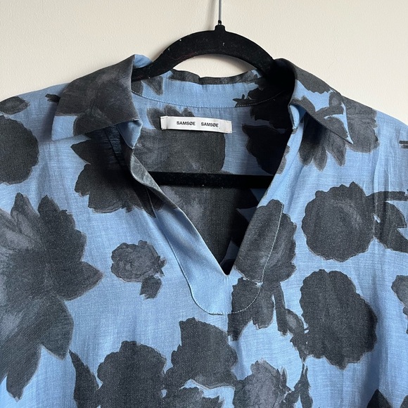 Samsoe Samsoe Gitte shirt Serenity glow Size XS/S Linen blend - Picture 6 of 13